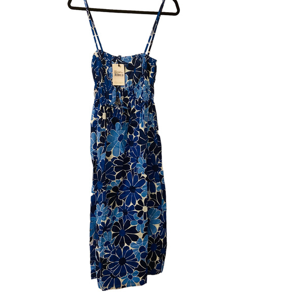 Faithfull the Brand Adalyn Floral Cotton Midi-Dress, MULTIPLE -- NWT - Picture 6 of 15